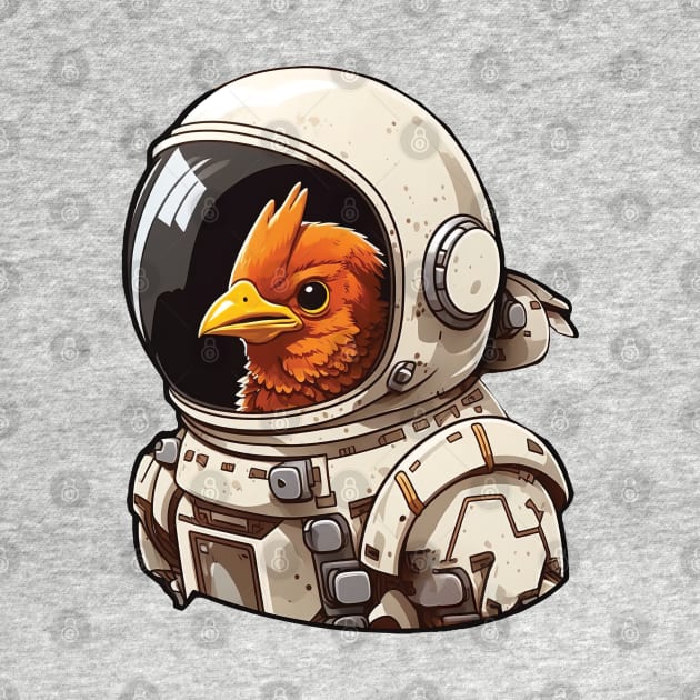 Space Helmet Chicken - Galaxy Invader by RailoImage